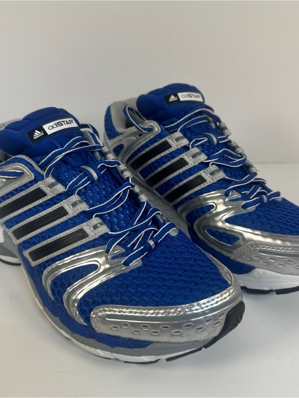 adidas Royal Blue and Silver Running Sneakers